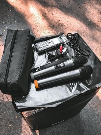 Прокат/аренда колонка с мекрафонами