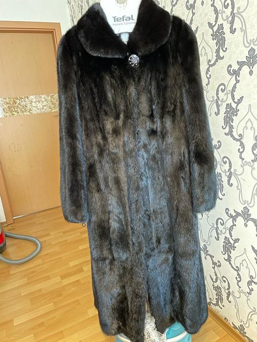 Шуба цельного меха норки
