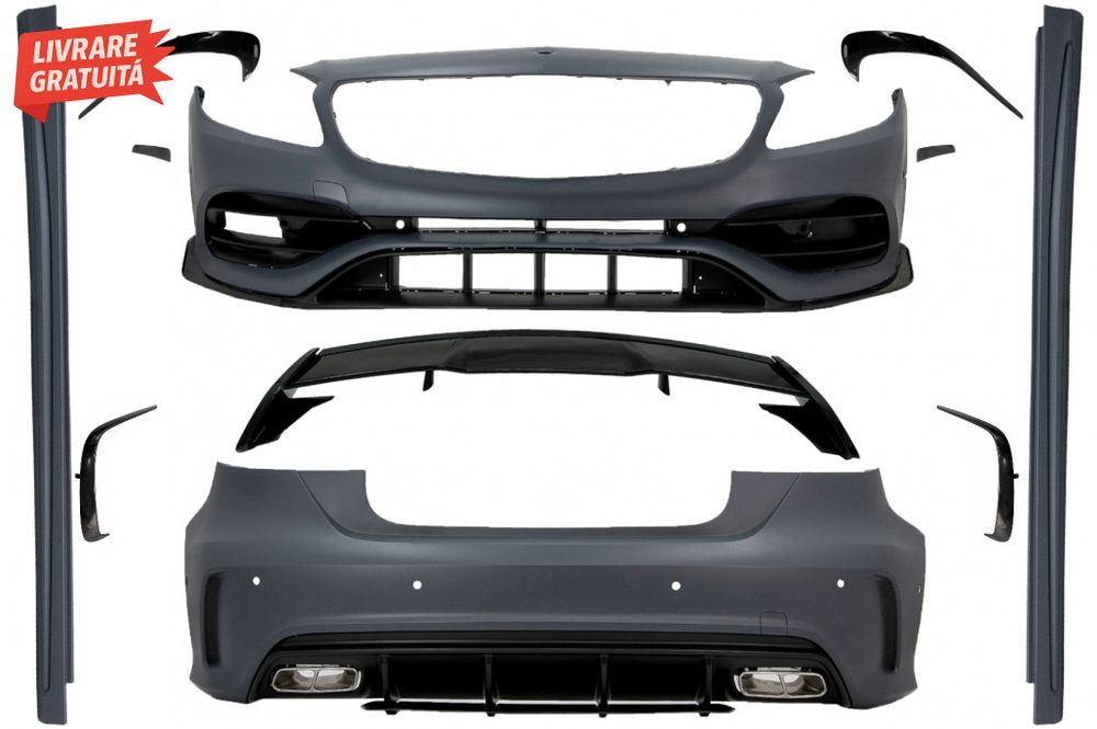 Pachet Exterior Complet Mercedes A-Class W176 (2012-2018) A45 Design c