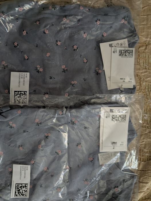 НОВИ боди -та дълъг ръкав Name it, H&M - 74 - 80 - 86
