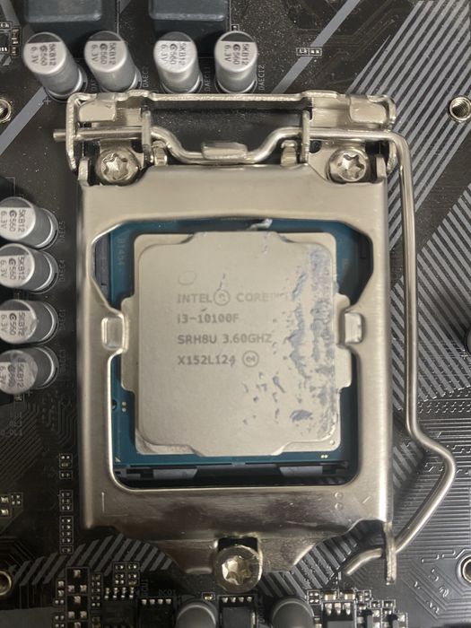 H410M+10100f мать+проц