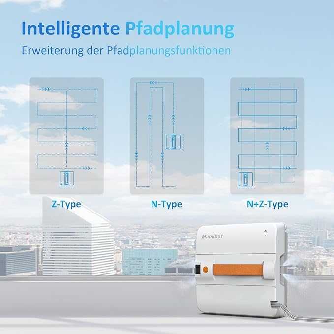 НОВ Робот за почистване на прозорци Mamibot W120-DP с функция за пръскане