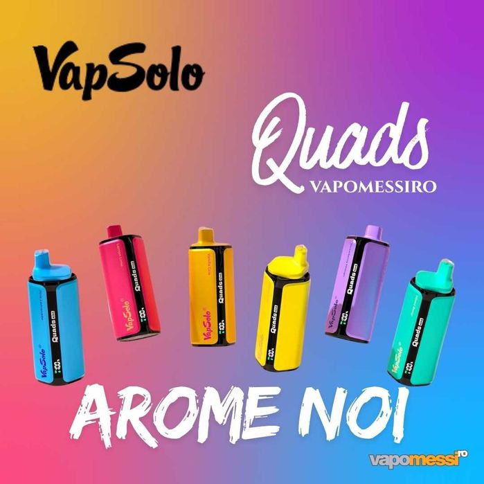 Vapsolo Vape cu 4 departamente Unice de Arome NOI