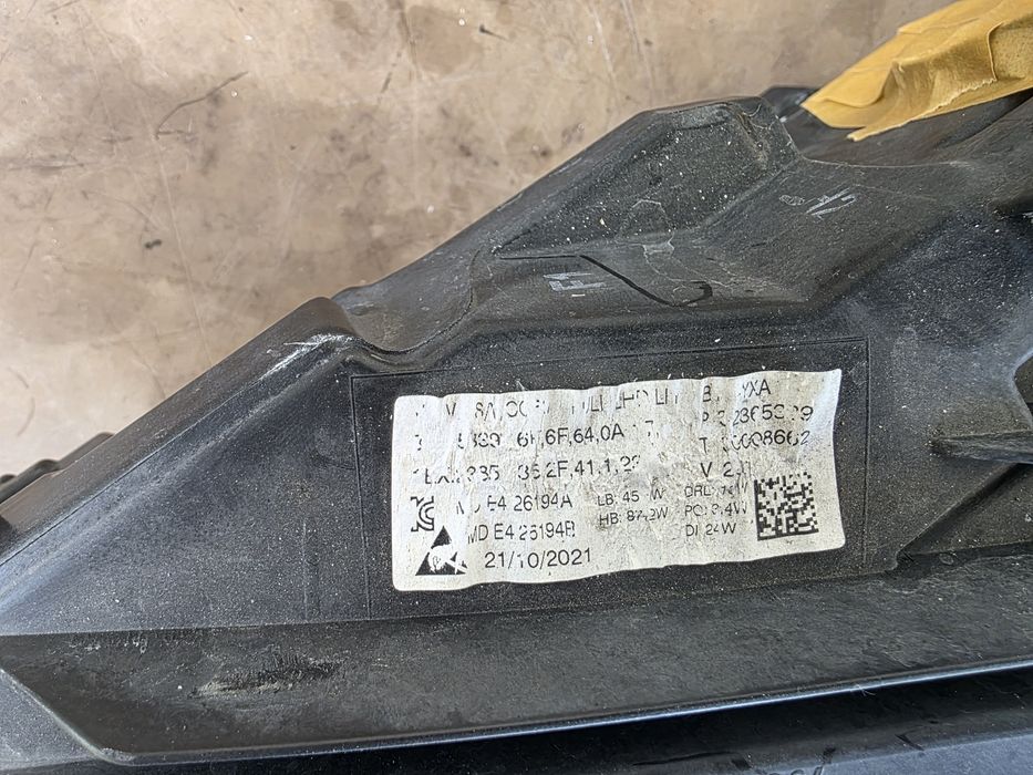 Volvo s60 v60 2021 ляв фар Full Led Active