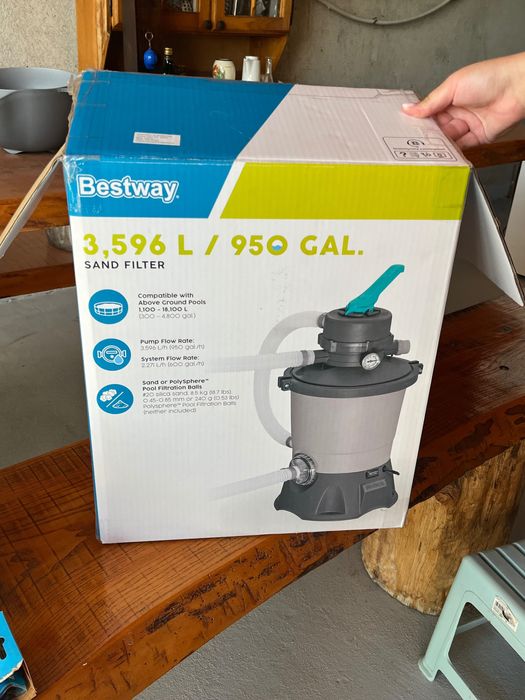 Vând piscină plus accesorii