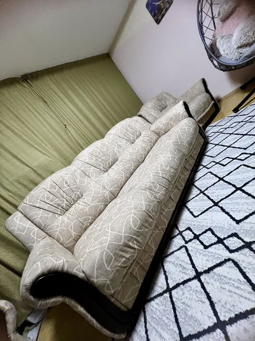 vand canapea extensibila 3 pers + 2 fotolii bej crem