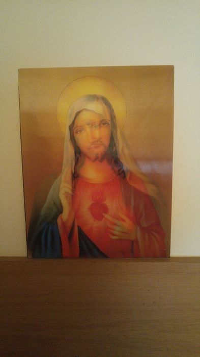 За колекционери-голяма стереокартина- иконна и друга малка