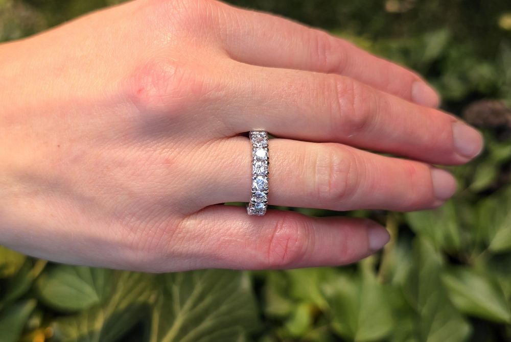 Inel din platină masivă cu diamante naturale 3,03 Ct.