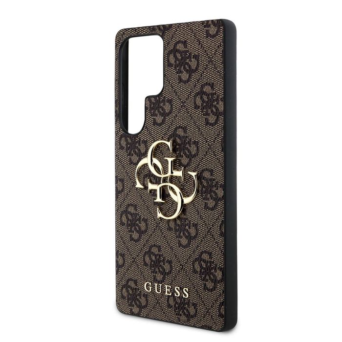 Кожен калъф GUESS Leather  Metal Logo Case за Samsung Galaxy S25 Ultra