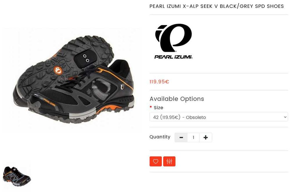 Pearl Izumi X-Alp - Клипс. Нови Обувки за колоездене. Номер 42