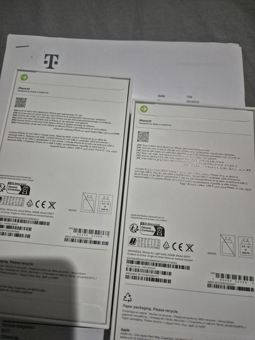 Iphone AIR 256GB - Sigilat - Liber de rețea - GOLD/BLUE - Factura