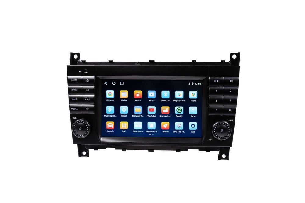 Navigatie Mercedes C Class W203 Android 15 , Apple Carplay , Android Auto + Camera Marsarier