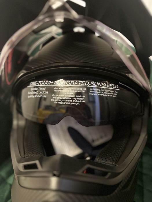 Casca moto/ATV black carbon