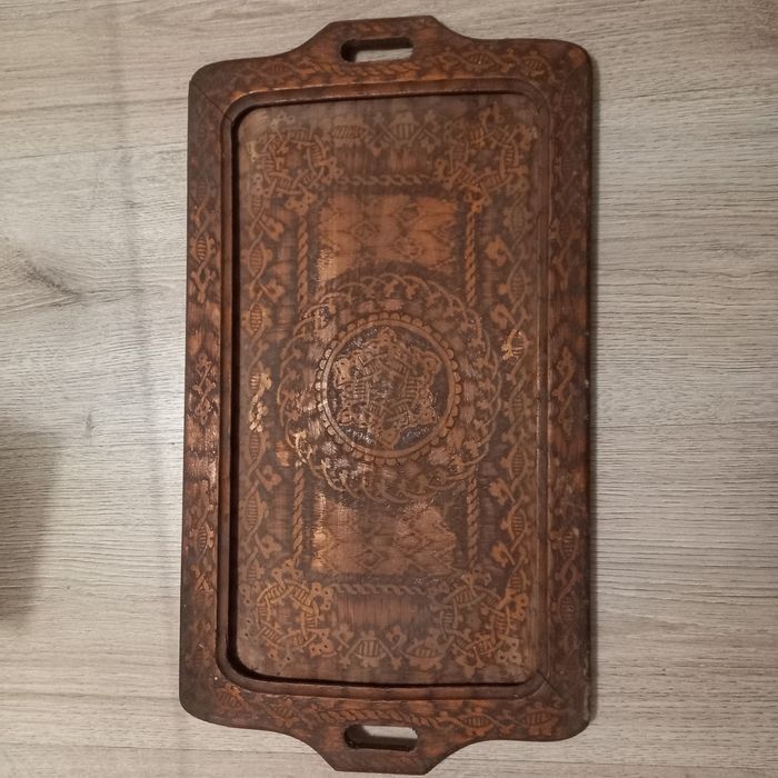 Стар Ретро дървен поднос