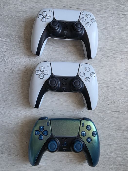 Controller Wireless PS5 Sony DualSense White si Chroma Teal