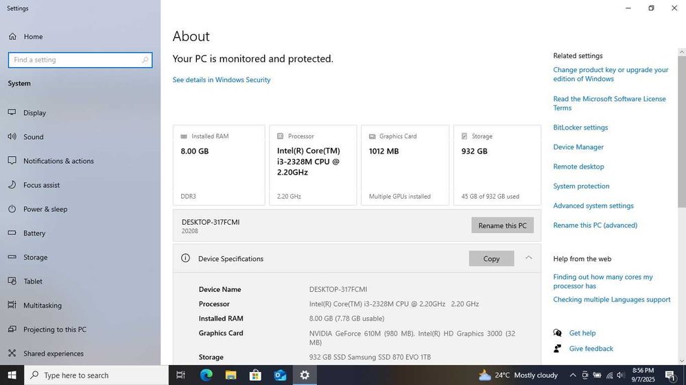 Vand laptop Lenovo B590 procesor I3 8Gb ram 1Tb SSD Samsung