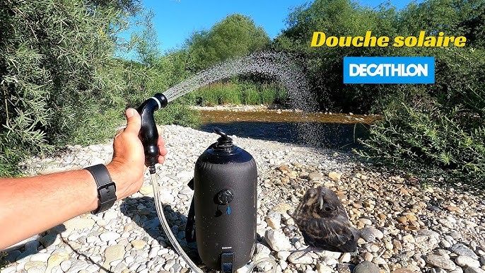 Duș solar camping 10 l + cort duș/toaletă Decathlon