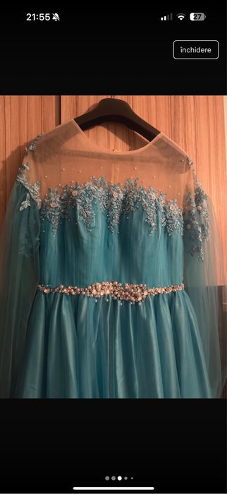 Rochie albastra lunga