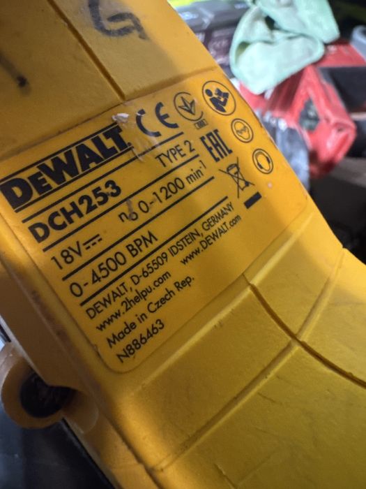 Dewalt dch253 rotopercutor