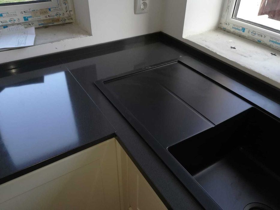 Blat quartz compzit negru