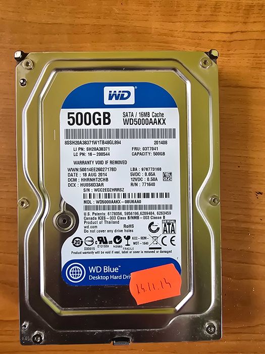 Hard Disk 500gb WD