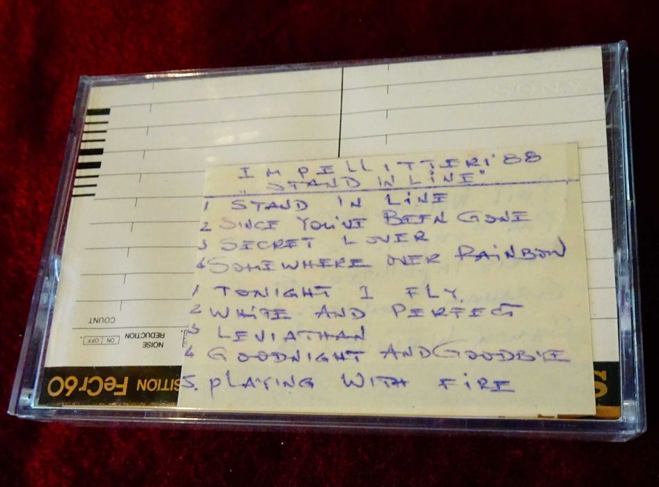 Аудио касета Sony FeCr 60 хевиметъл групата Impellitteri.
