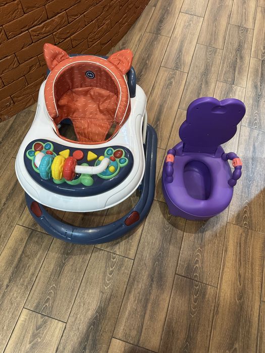 Ходунки happy baby и горшок