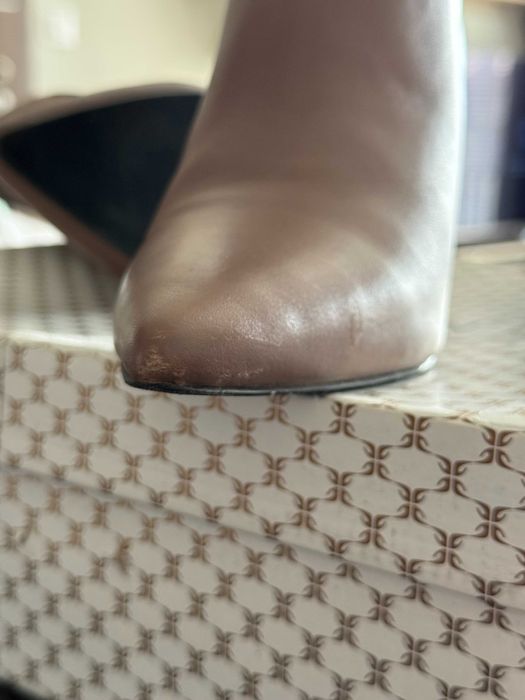 Кожени боти на ток Tergan