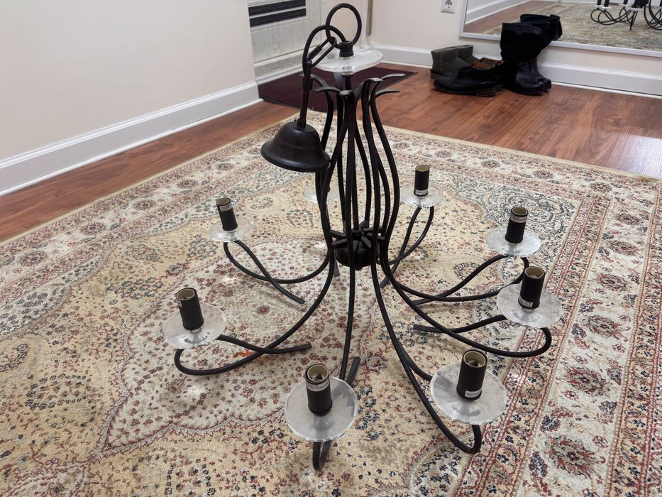 люстра как нова, цвет коричневый