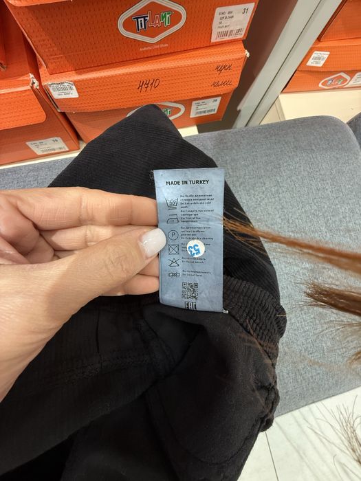 Вельвет брюки черные