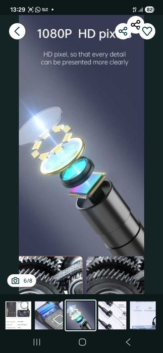 Vand  camara endoscopica INSKAM noua cablu 5m