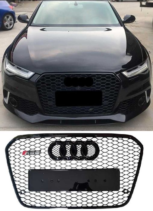 Предна Решетка RS6 Стил за Audi A6 C7 2013 - 2016!