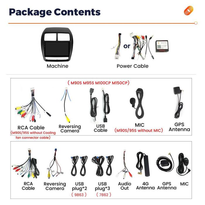 Navigatie Android 14 Mitsubishi ASX 2016 2022 1/8 Gb Waze CarPlay