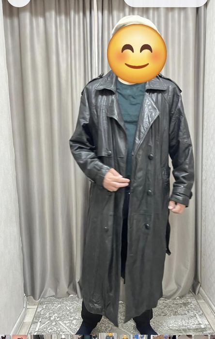 Продам Кожаный плащ отличного качества,