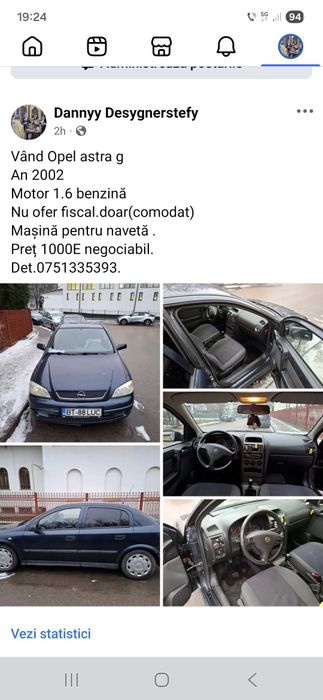 Opel astra g An 2002