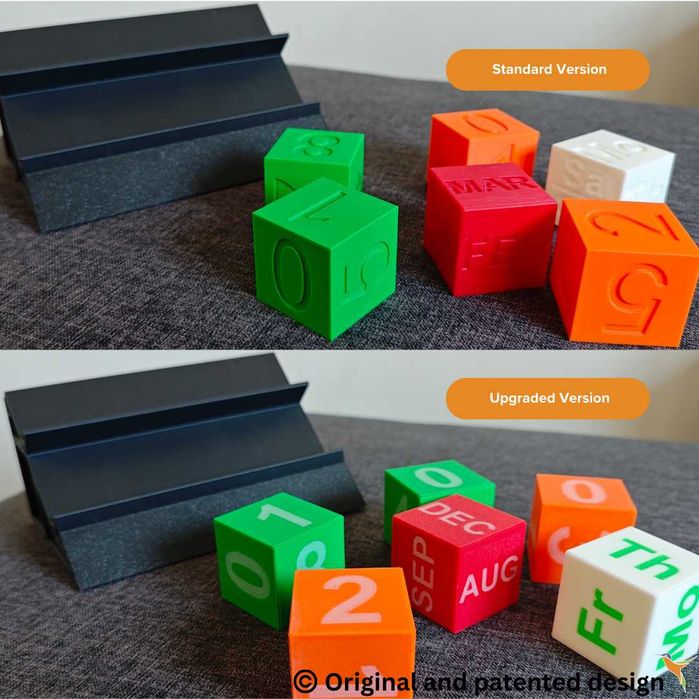 Персонализиран вечен календар с фоторамка, Светещ в тъмното, Послание