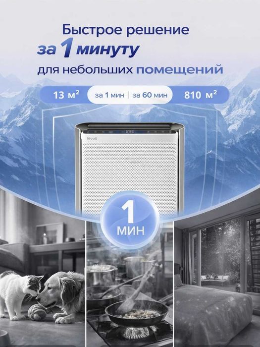 Умный очиститель воздуха Levoit EverestAir длябольших комнат до 245 м²