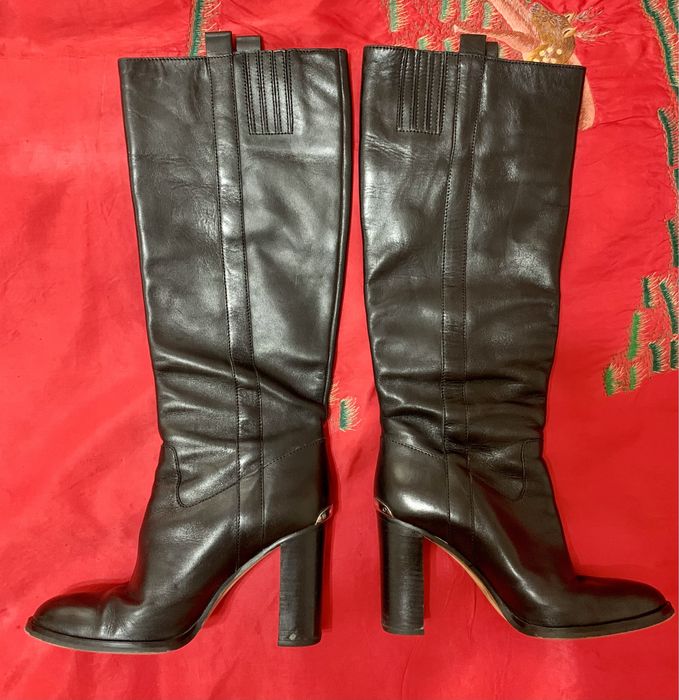 Длинные кожаные сапоги Michael Kors & A&D