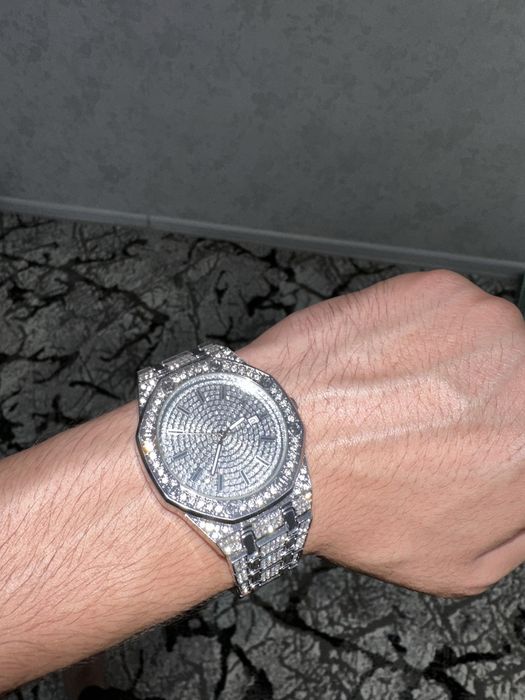 Часы хип хоп iced в стиле Petek Philippe и классические часы Rolex