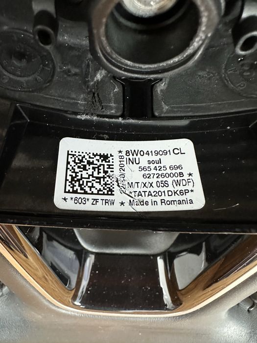 Volan + Airbag Audi A4 B9, A5 8W : 8W0880201AR / 8W0419091CL
