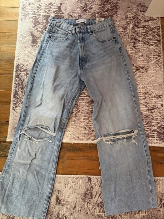 Дънки ЗАРА с цепки