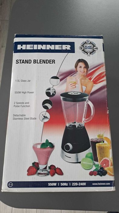 Heinner Blender HBL-550S, 550 W, 1.5 l, 2 Viteze si Functie Pulse