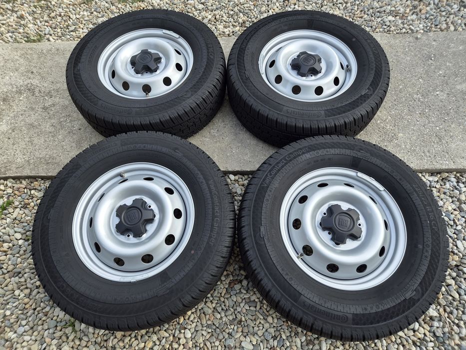 Roti/Jante NOI Fiat Ducato( Boxer Jumper) anvelope NOI iarna-vara(allseason)225 75 16C Continental