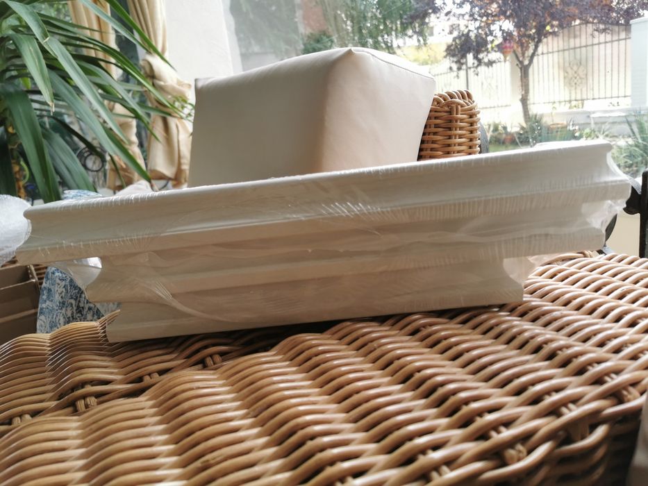 Set de 3 etajere - lemn alb