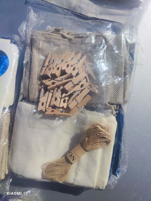 Коледни торбички за отброяване на дните до коледа,8 комплекта