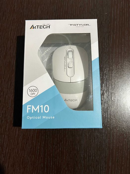 Mouse A4Tech FM10, Alb, NOU