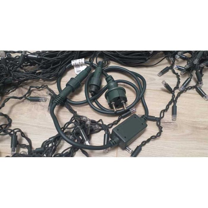 Instalatie perdea turturi FLASH fir gros LED foarte mare 23.5 13.5 8m