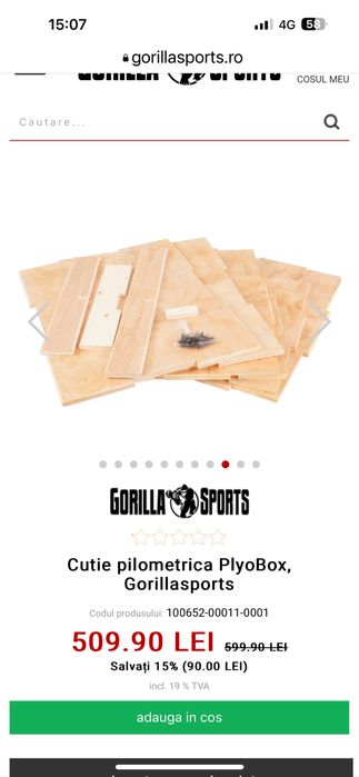 Cutie pilometrica PlyoBox, Gorillasports noua Germany