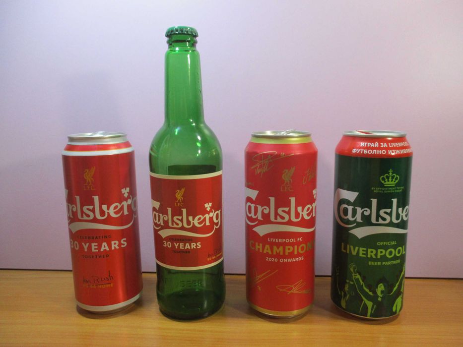 Liverpool-Ливърпул - 4 Бири Футболна Колекция