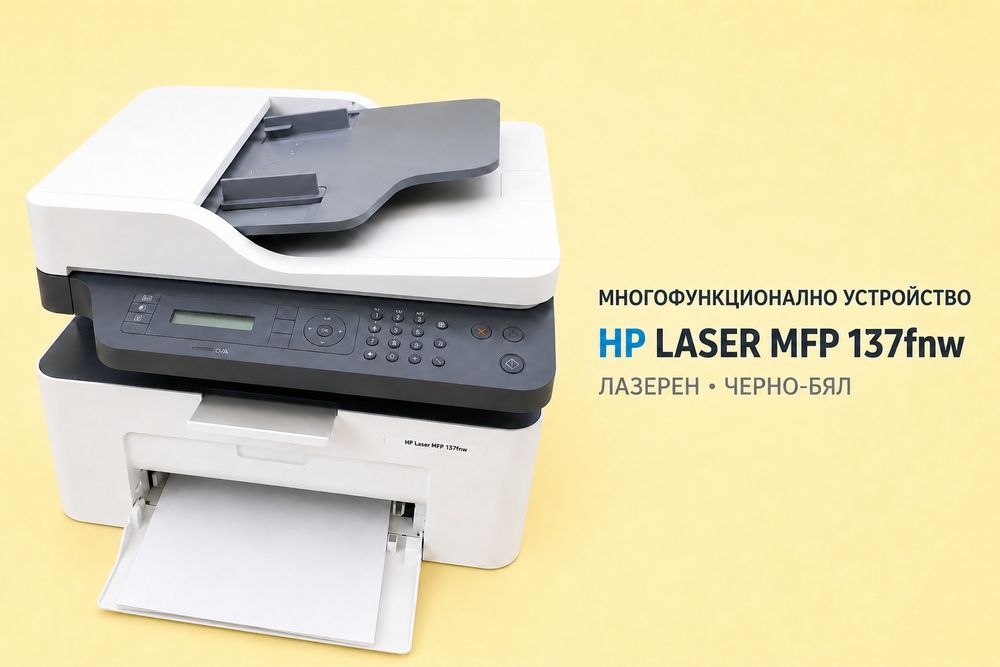 Лазерен Принтер HP mfp 137fnw- многофункционално устройство